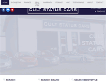 Tablet Screenshot of cultstatuscars.com